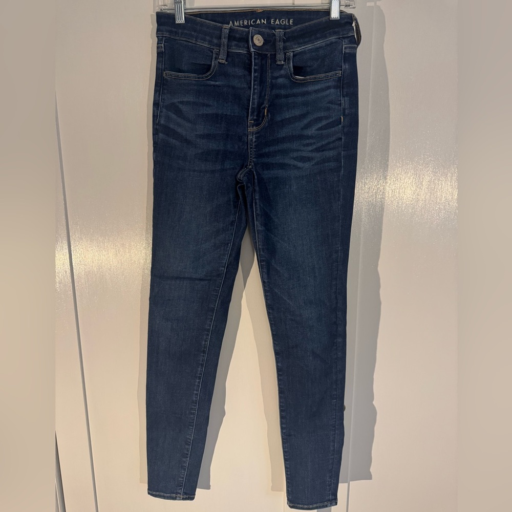 American Eagle Outfitters Women's Navy Skinny Jeans 4L